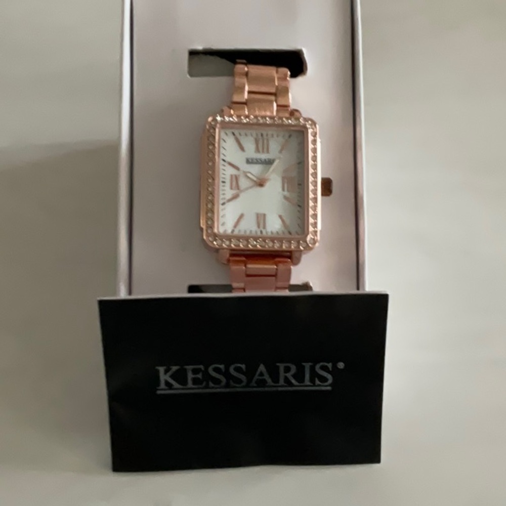 Rose gold bracelet watch new